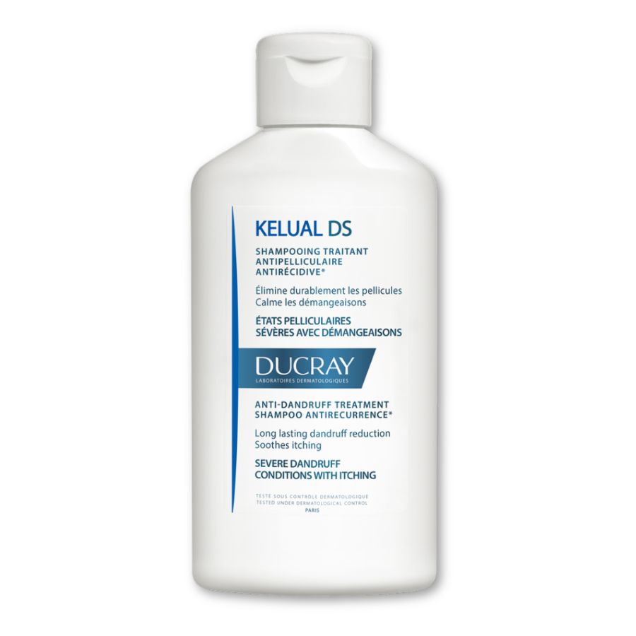 Dầu gội Ducray Kelual DS Shampoo hỗ trợ điều trị gàu, giảm ngứa da đầu (Chai 100ml)