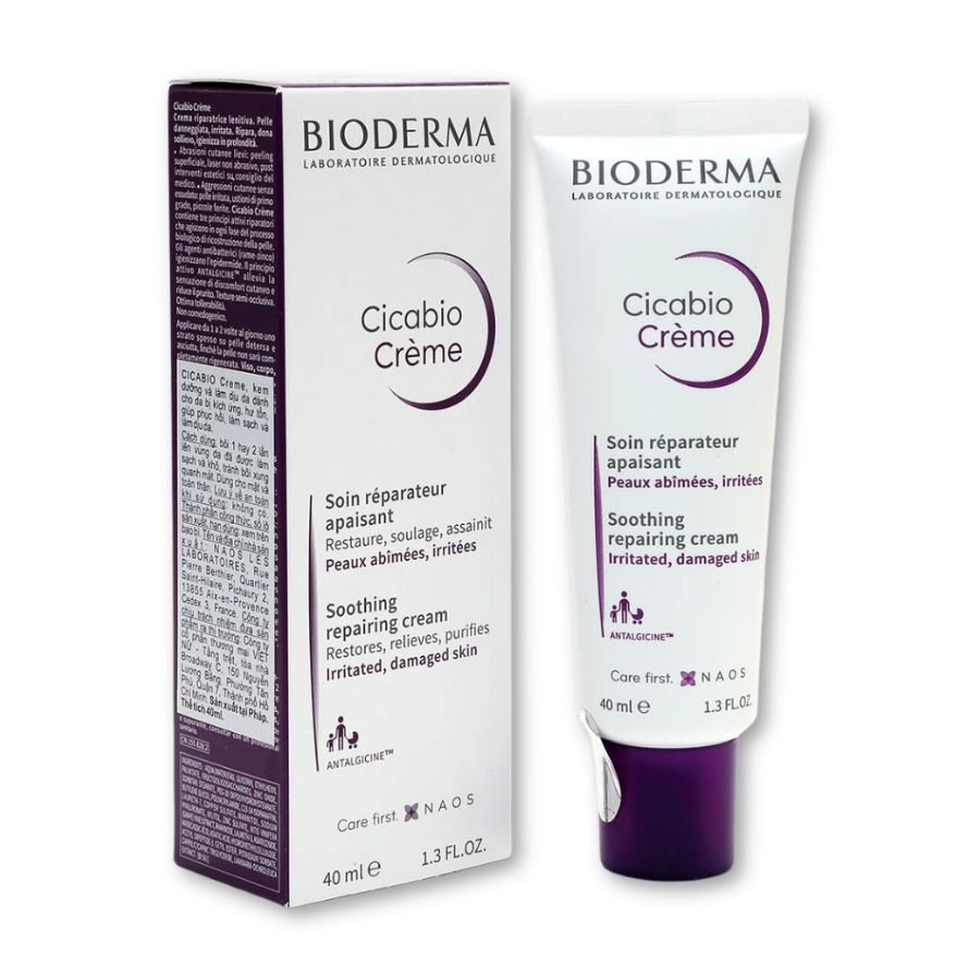 Kem dưỡng Bioderma Cicabio+ Cream giúp phục hồi và làm dịu da (Tuýp 40ml)