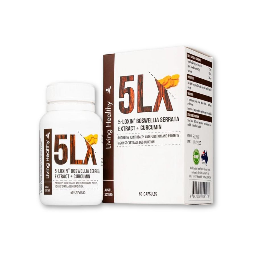 Thực phẩm bảo vệ sức khoẻ 5-Loxin Boswellia hỗ trợ giảm viêm khớp và thoái hoá khớp (Hộp 60 viên)