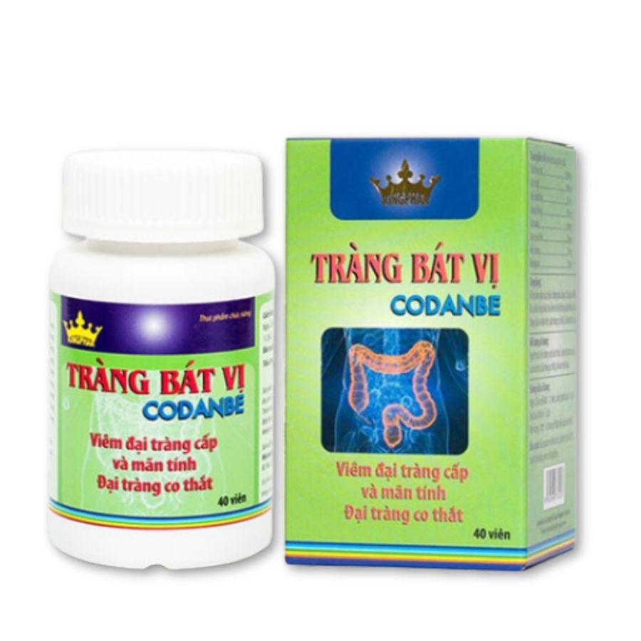 Thực phẩm bảo vệ sức khoẻ Tràng Bát Vị Kingphar hỗ trợ điều trị viêm đại tràng, rối loạn tiêu hoá (Hộp 40 viên)