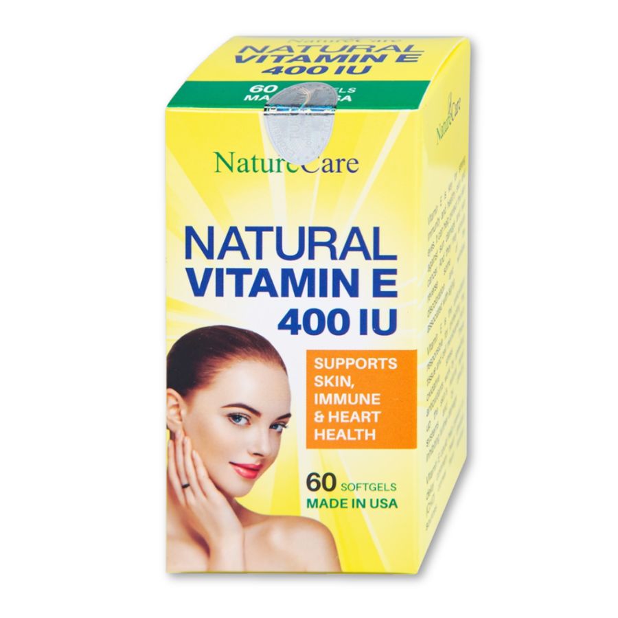 Thực phẩm bảo vệ sức khoẻ E Nature 350 bổ sung vitamin E giúp cải thiện sức khỏe làn da (Chai 60 viên)