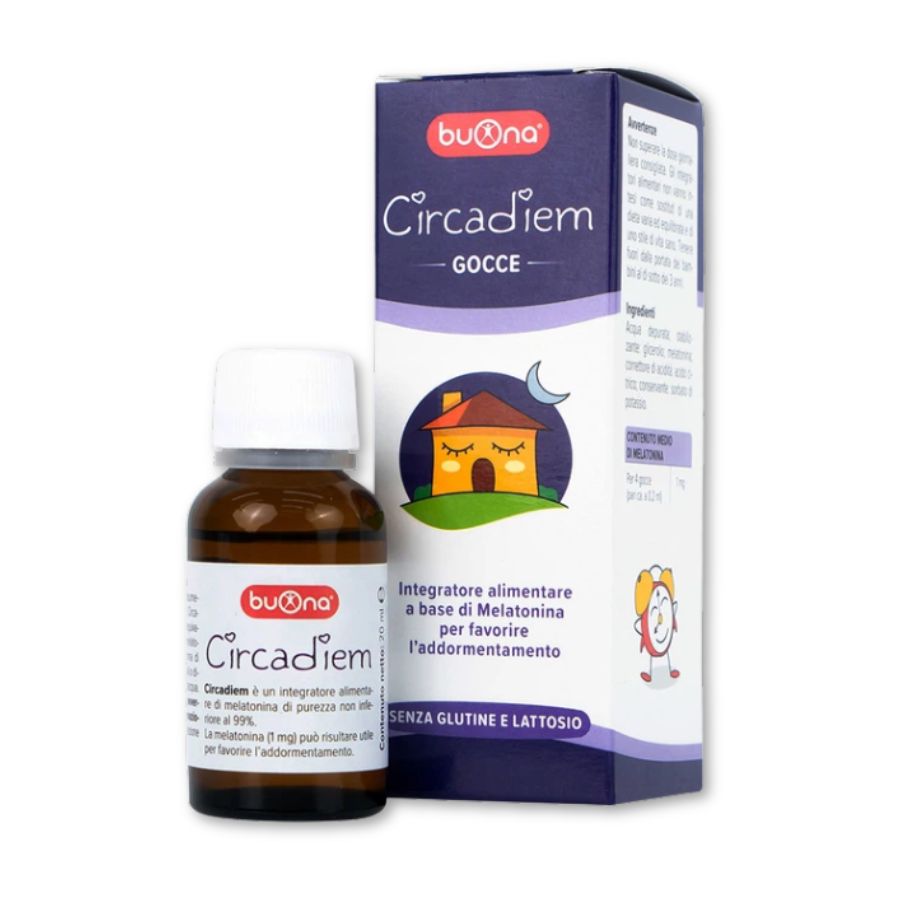 Thực phẩm hỗ trợ sức khoẻ Buona Circadiem giúp ngủ ngon, khôi phục đồng hồ sinh học (Lọ 20ml)