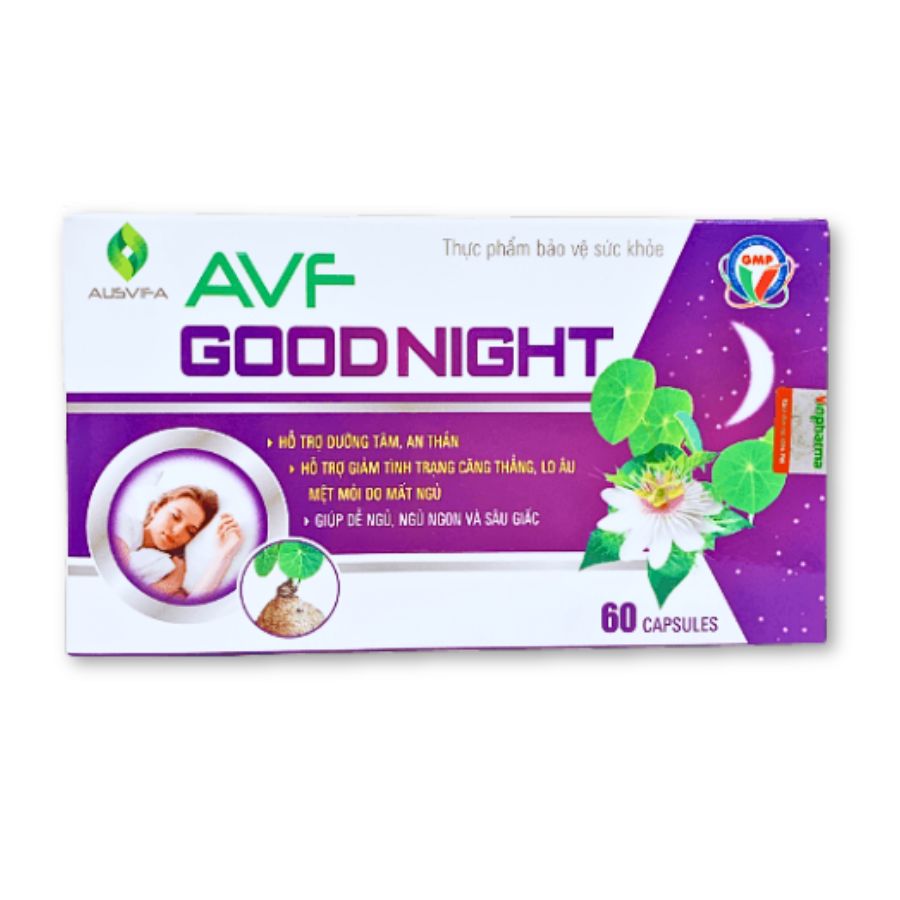 Thực phẩm hỗ trợ sức khoẻ AFV Goodnight giúp ngủ ngon, giảm căng thẳng (Hộp 60 viên)