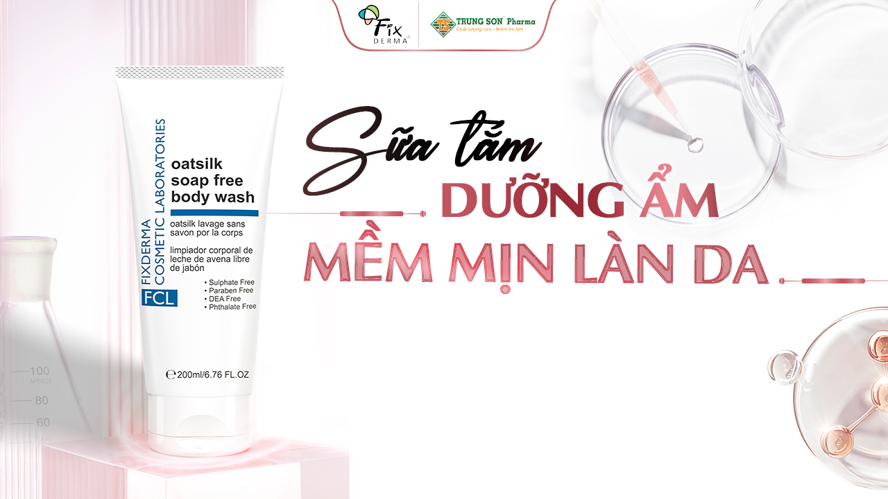 Sữa tắm giúp loại bỏ bụi bẩn, cân bằng độ pH cho da