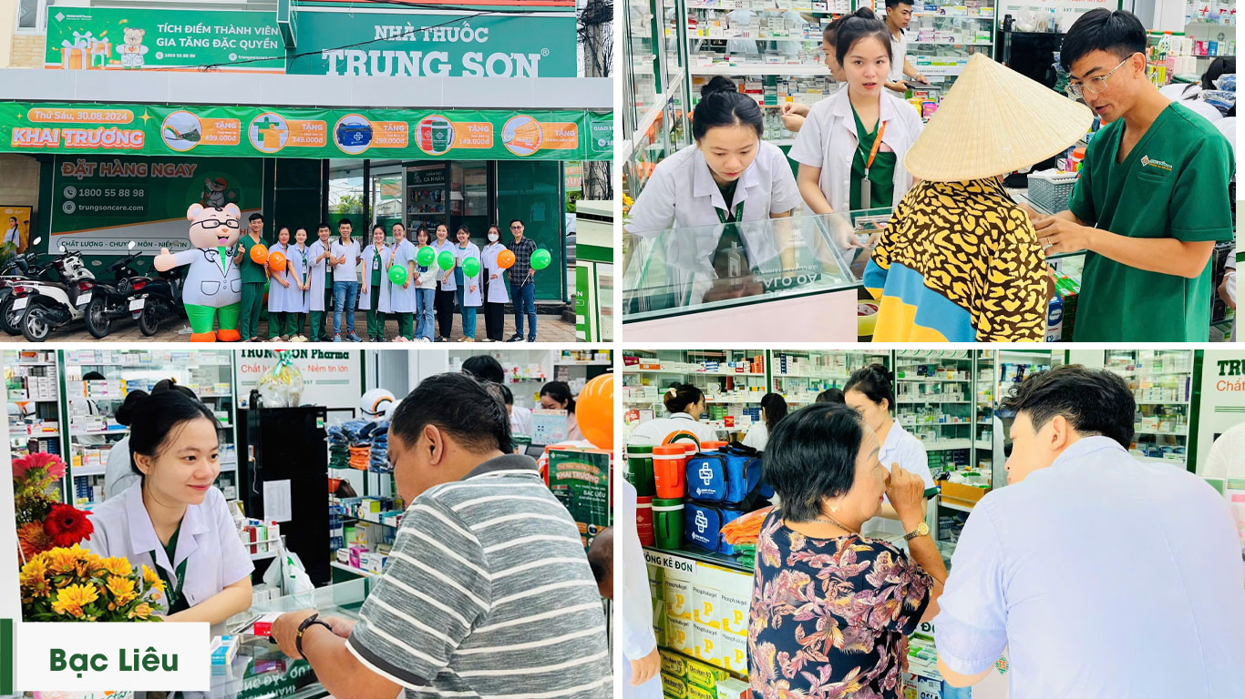 Trung Sơn Pharma khai trương nhà thuốc mới ở Bạc Liêu