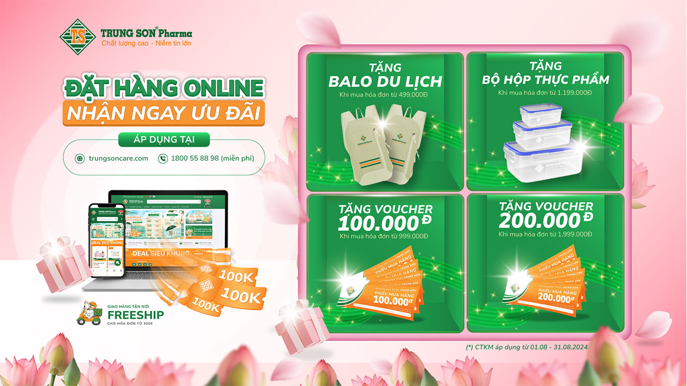  Đặt hàng online - Nhận ngay quà tặng cực hấp dẫn