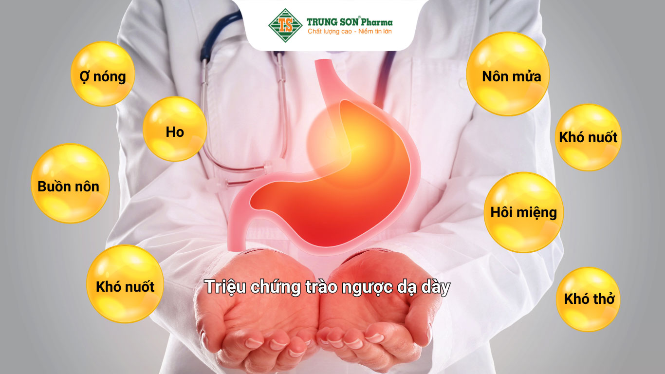 Triệu chứng bệnh trào ngược dạ dày thực quản