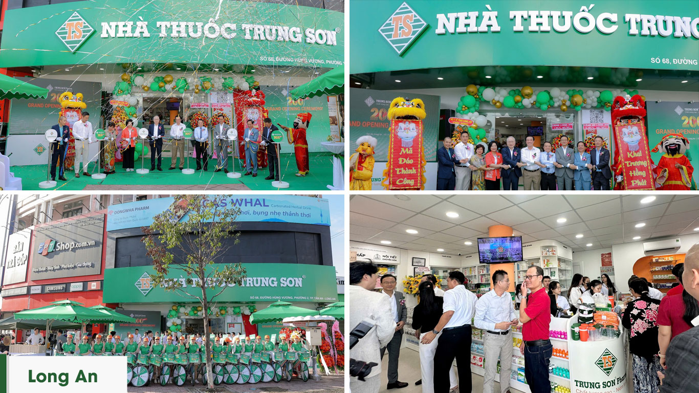 Mừng khai trương nhà thuốc Trung Sơn 200 - Long An