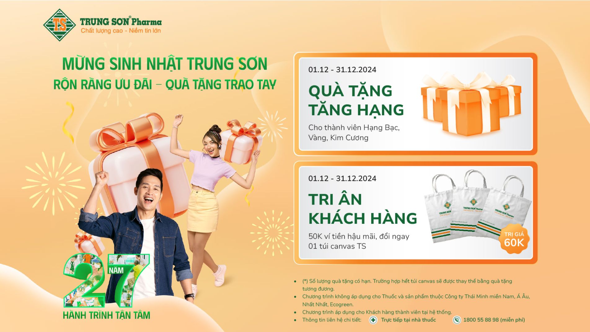 Mừng Sinh Nhật Nhà Thuốc Trung Sơn – Ưu Đãi Dành Riêng Khách Hàng Thành Viên