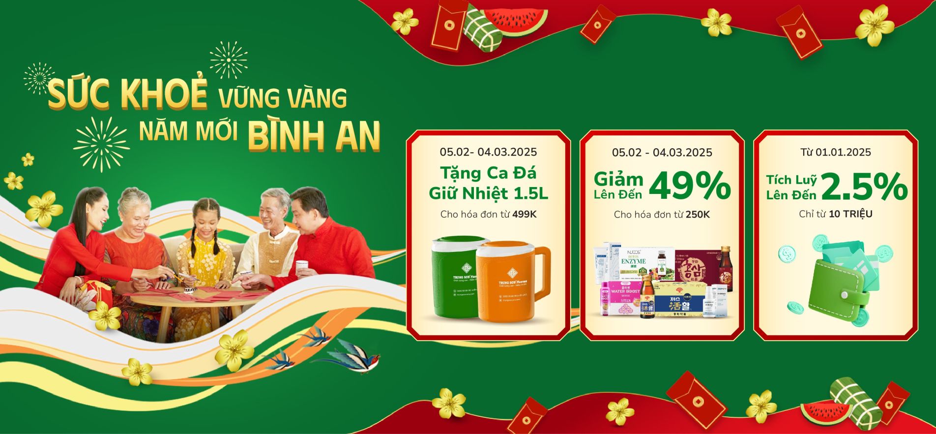 Ưu Đãi Tháng 02 Sức Khoẻ Vững Vàng - Năm Mới Bình An