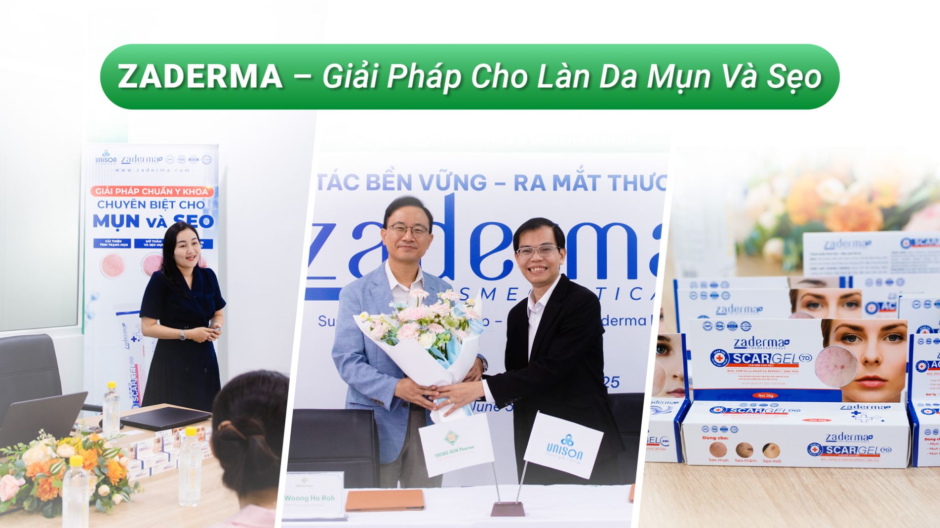 Zaderma - giải pháp chăm sóc toàn diện cho da mụn, sẹo và thâm
