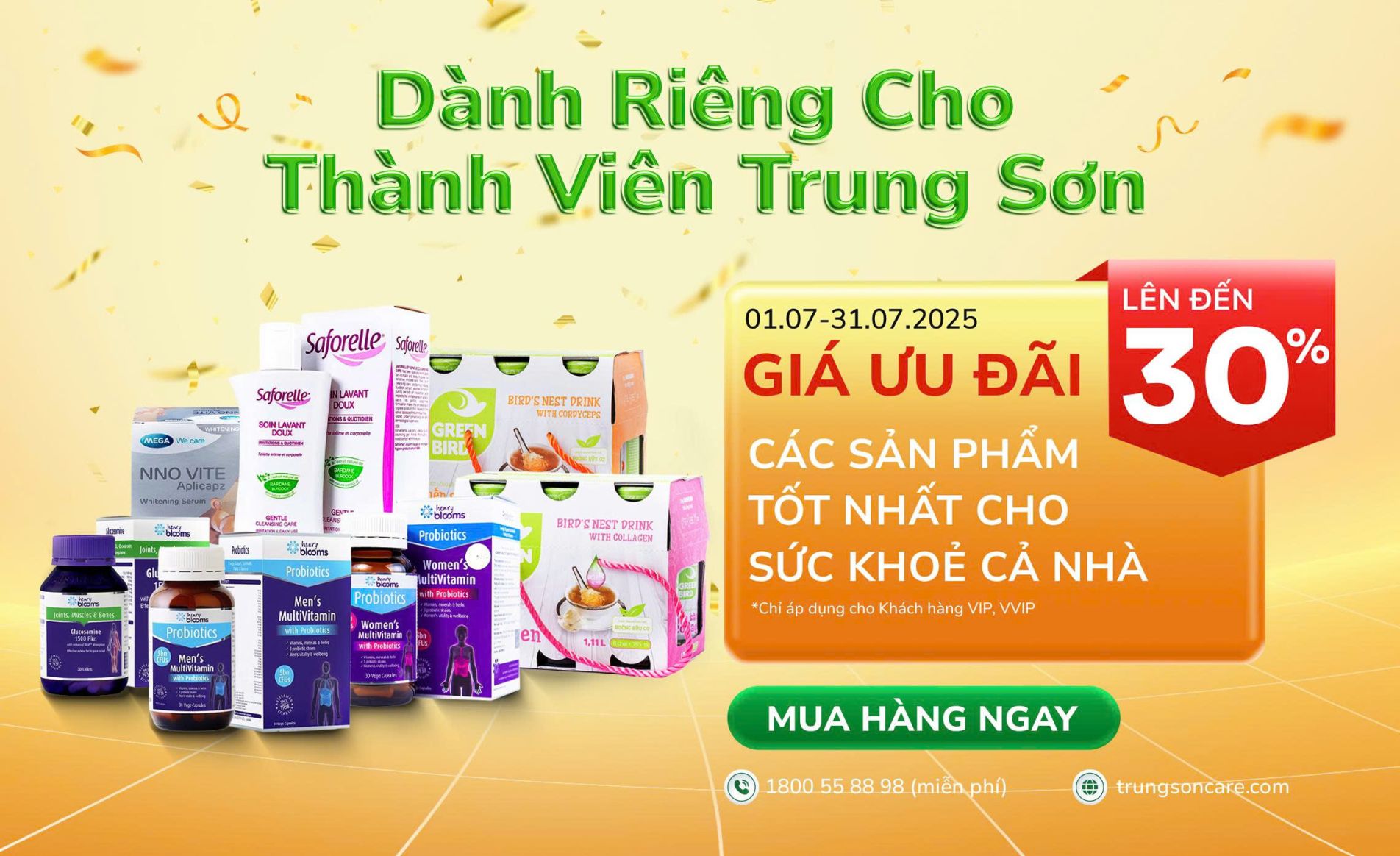 Tháng 07 Bùng Nổ - Giá Ưu Đãi Cho Khách Hàng Thành Viên
