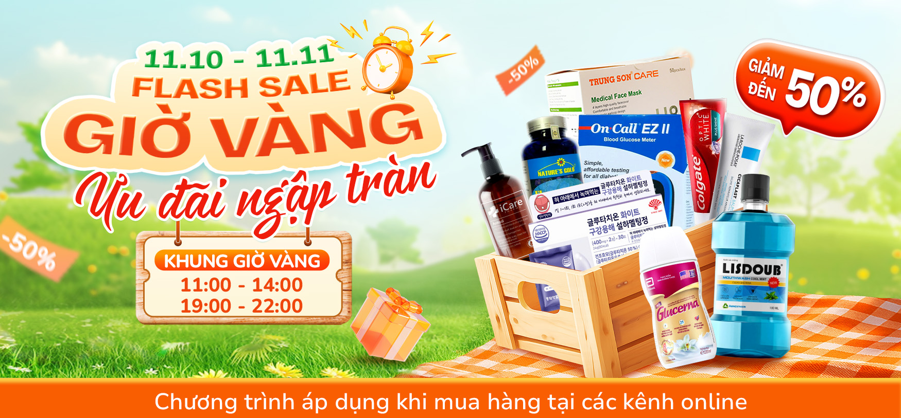 Chương trình Flash Sale Giờ Vàng
