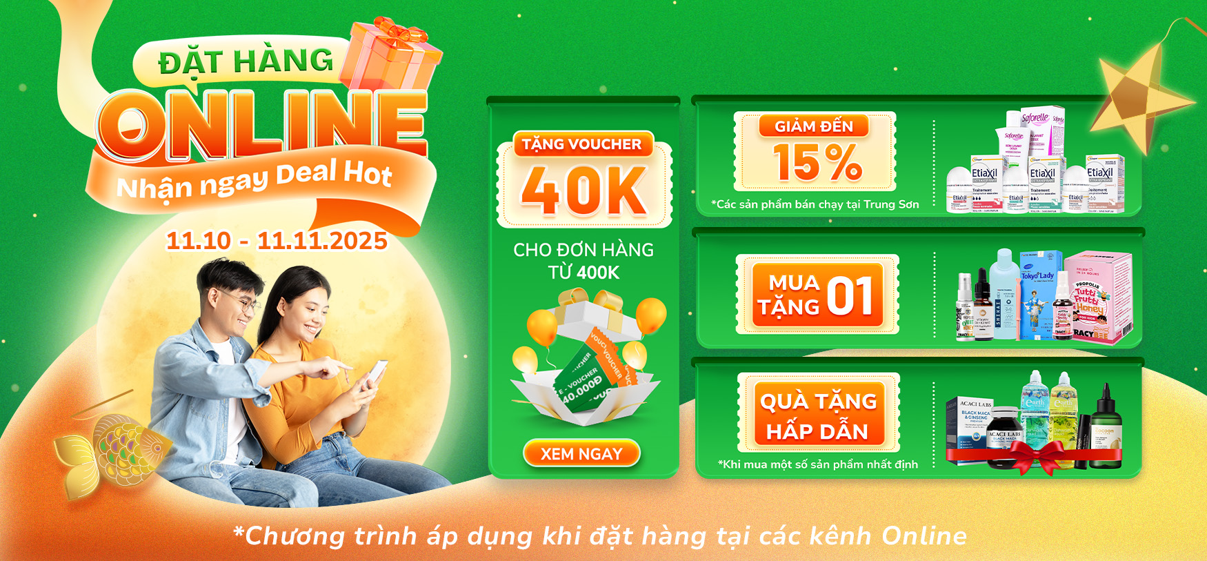 Đặt hàng online - Nhận ngay deal hot