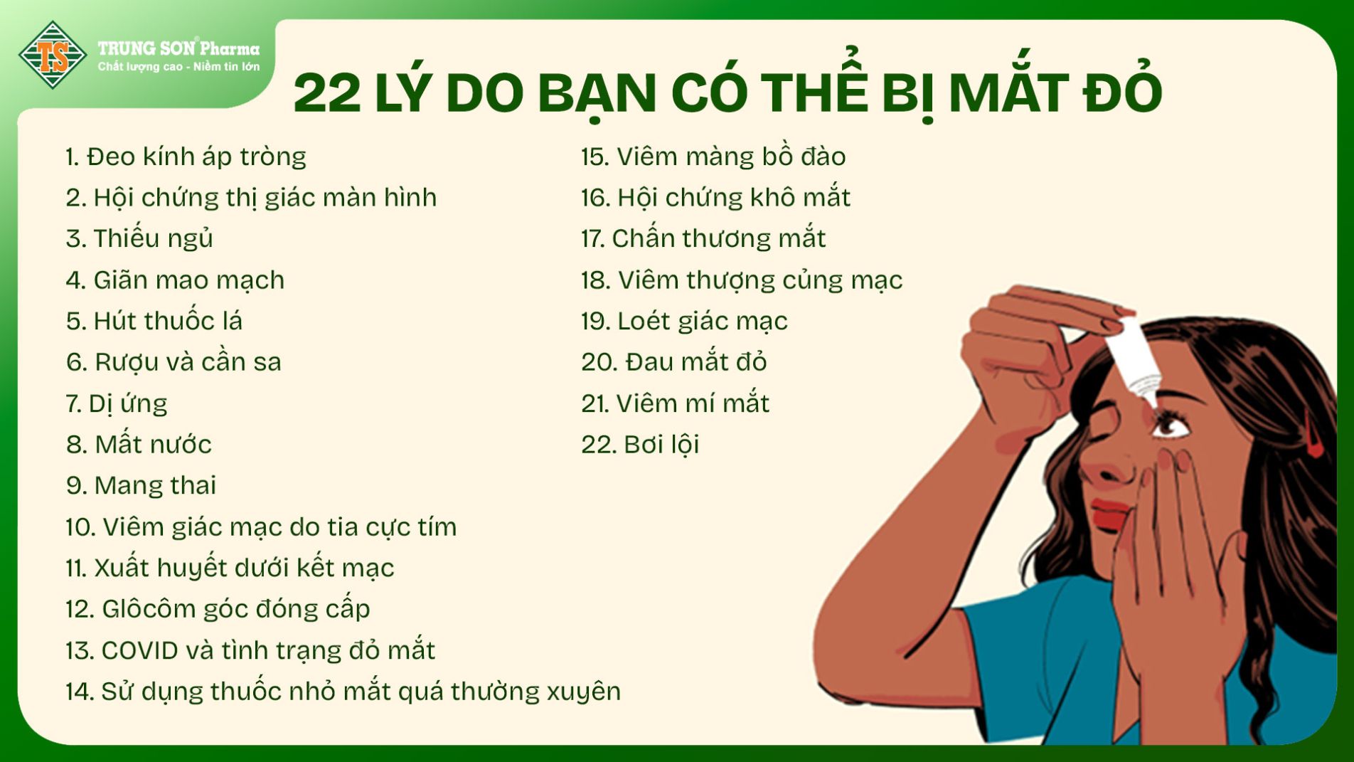 22 lý do có thể gây mắt đỏ theo Verywell Health. (verywellhealth.com)