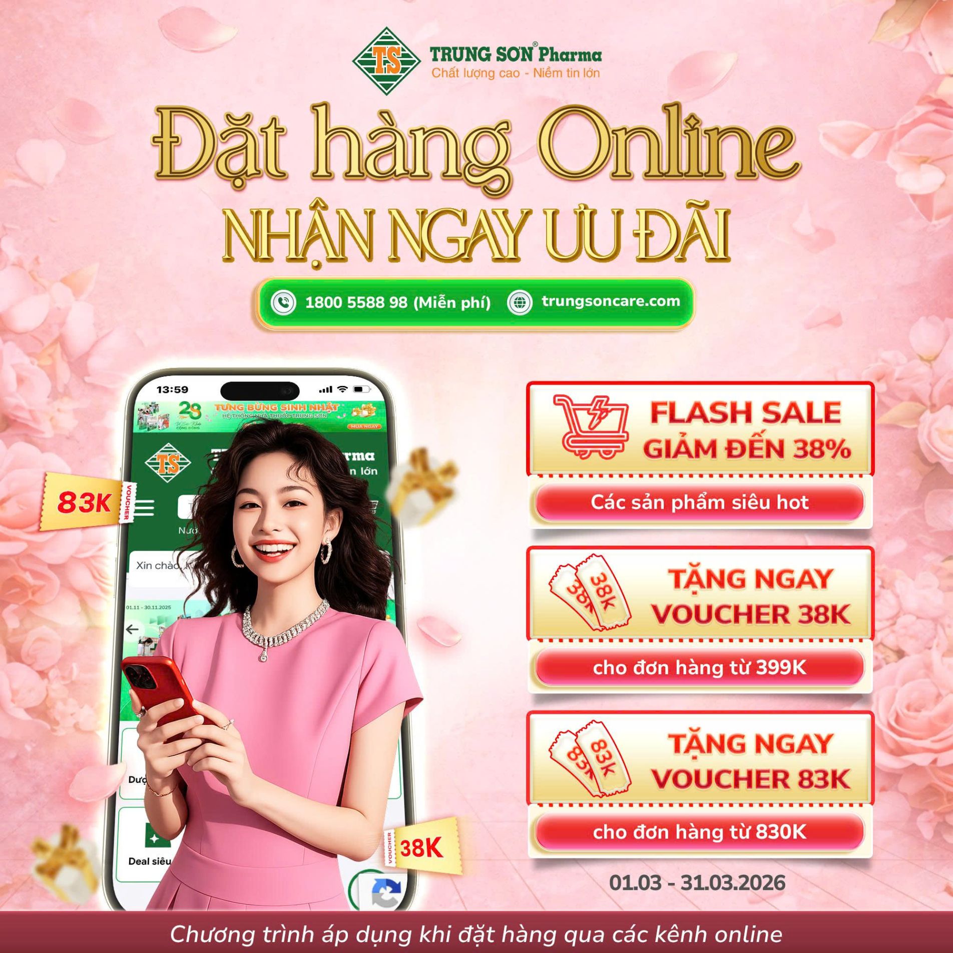 Chào Tháng 03 - Quà Bao La, Siêu Giảm Giá