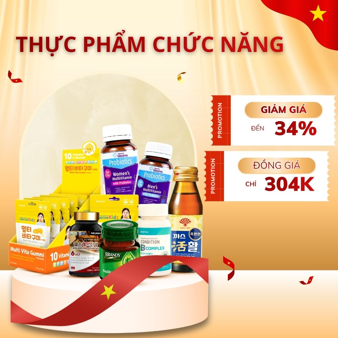 Thực phẩm chức năng giảm đến 25%