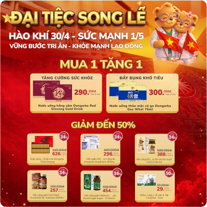 Thực phẩm chức năng giảm đến 50%