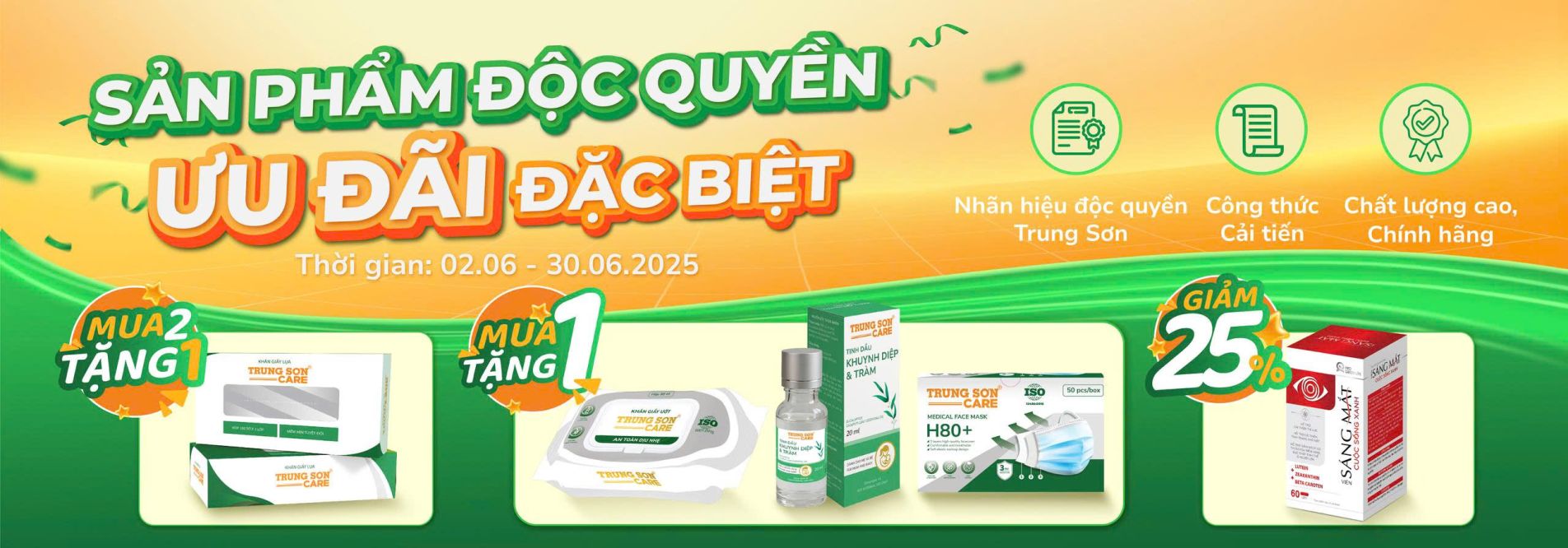 Sản phẩm độc quyền Trung Sơn Care
