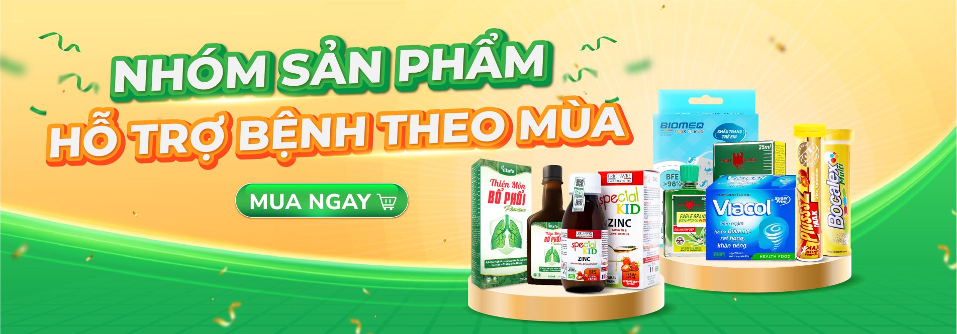 Sản phẩm hỗ trợ điều trị bệnh theo mùa