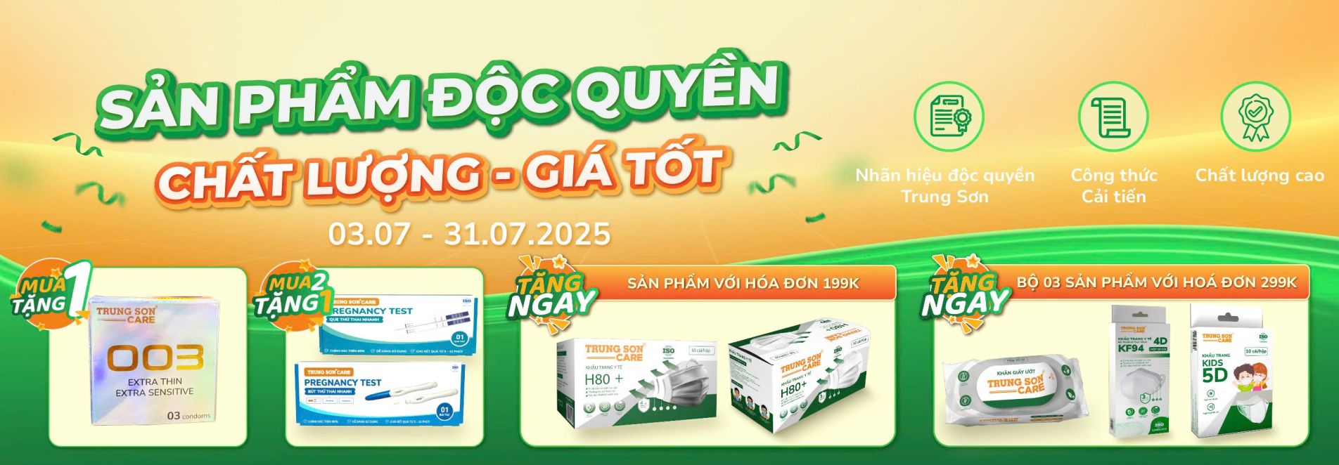 Sản phẩm độc quyền Trung Sơn Care