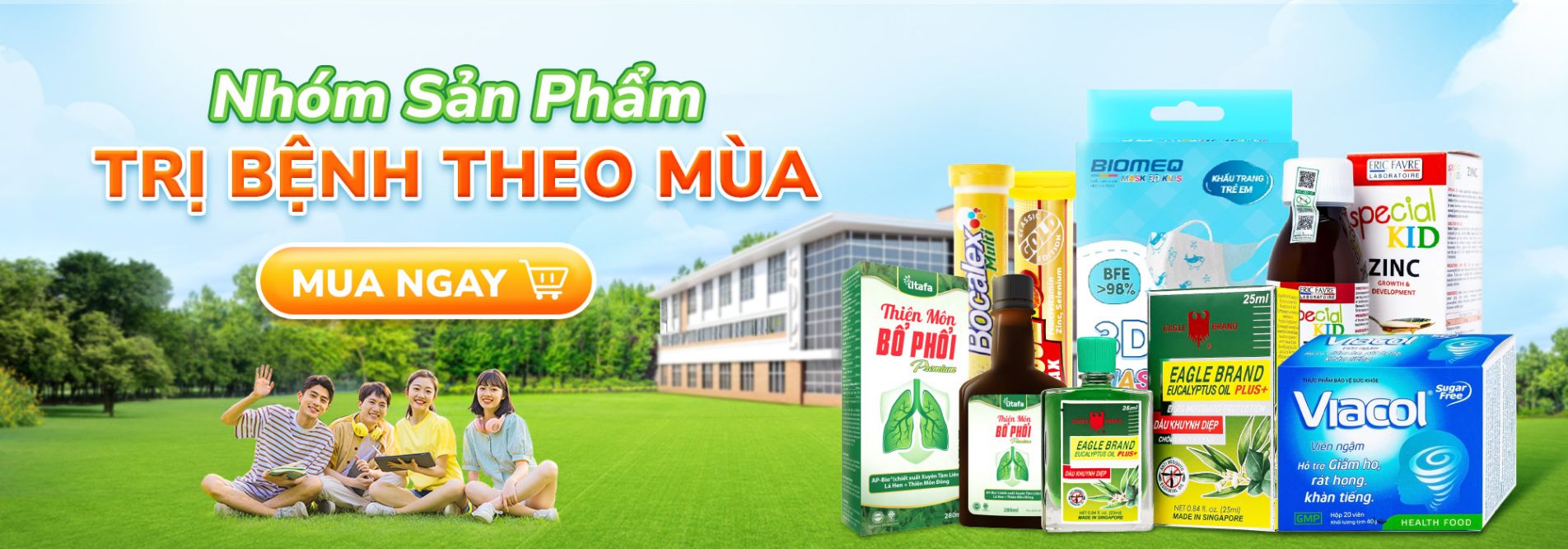 Sản phẩm hỗ trợ điều trị bệnh theo mùa