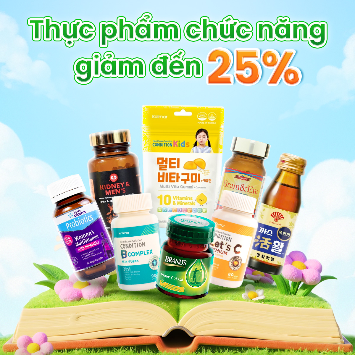 Thực phẩm chức năng giảm đến 25%