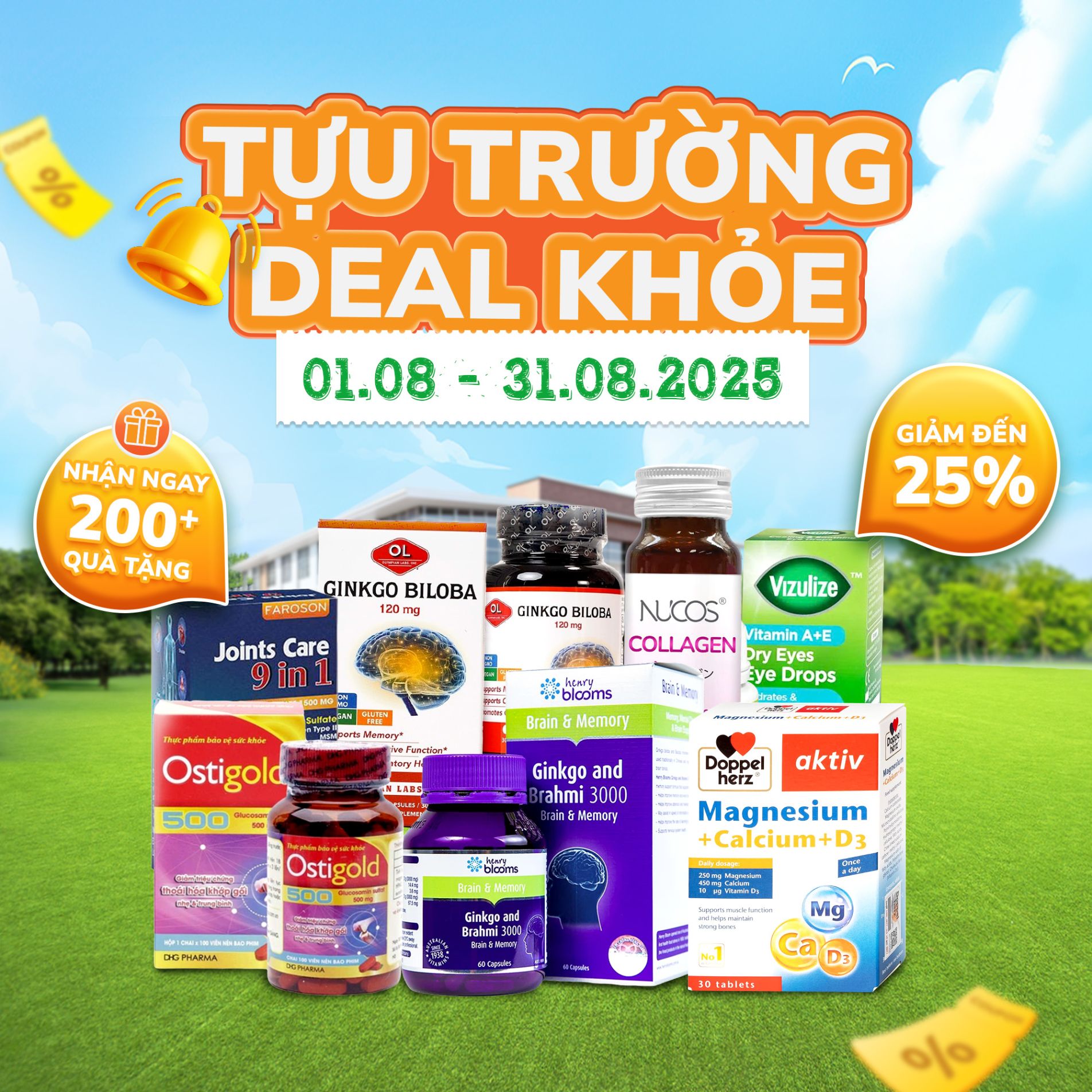 Thực phẩm chức năng giảm đến 25%