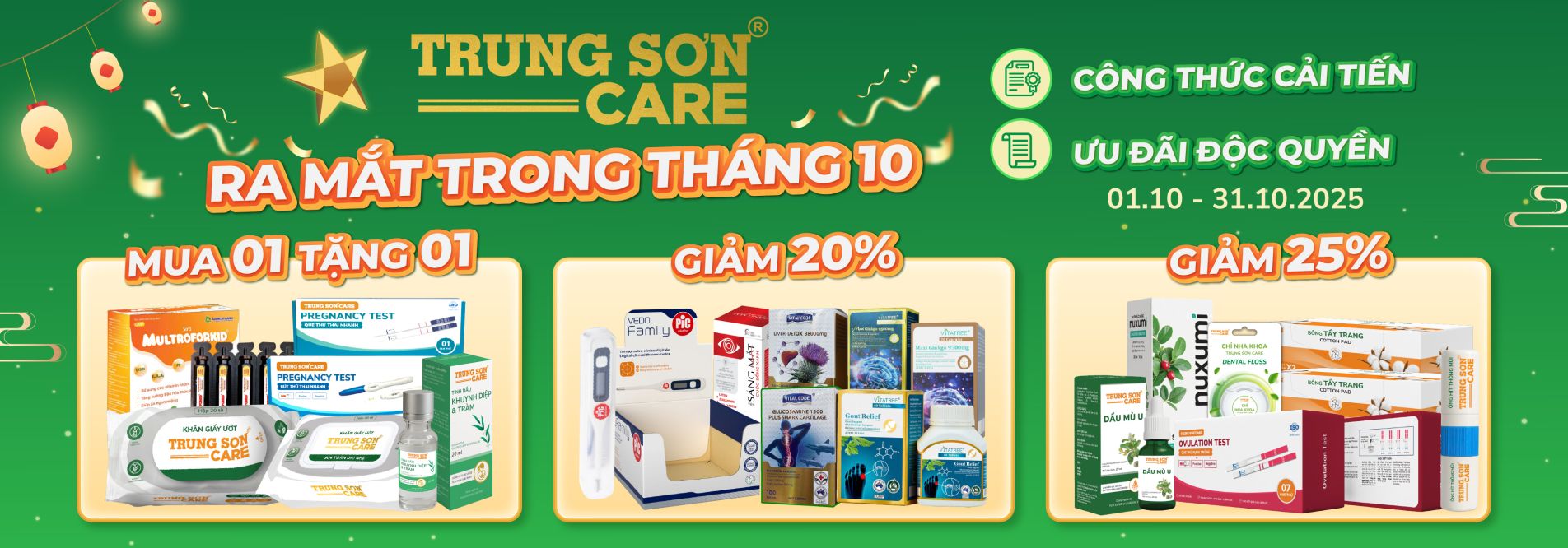 Sản phẩm độc quyền Trung Sơn Care