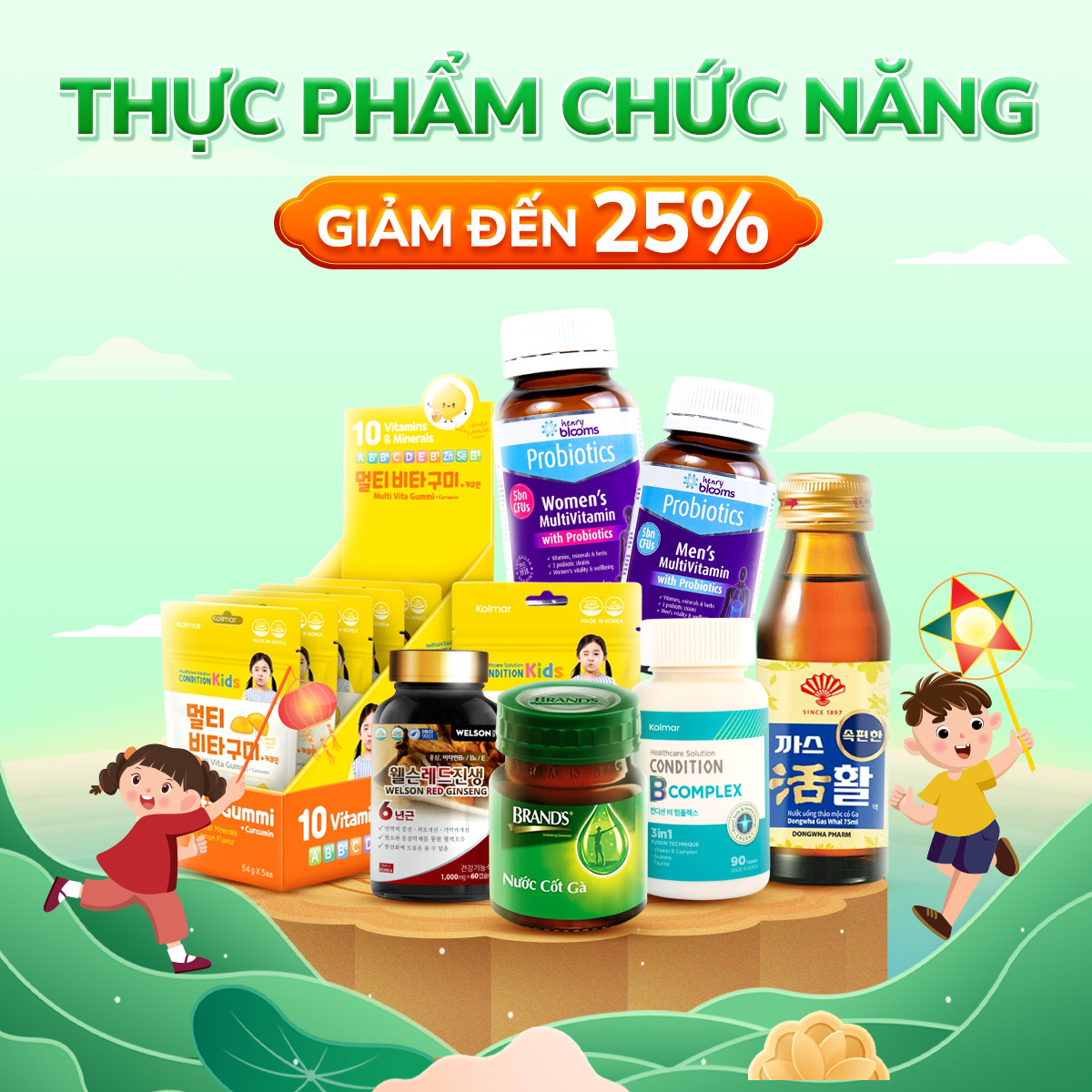 Thực phẩm chức năng giảm đến 25%