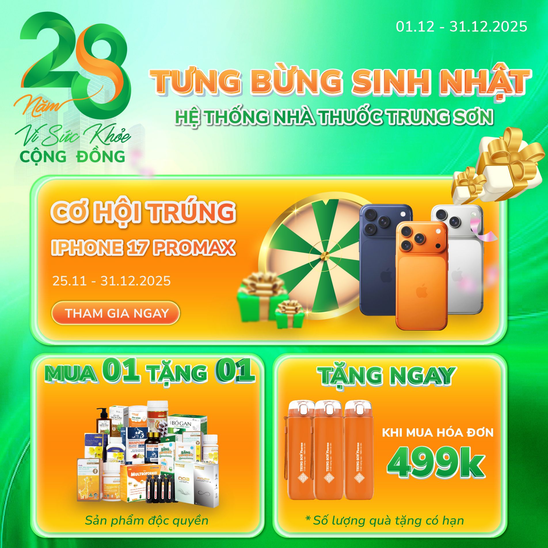 Thực phẩm chức năng giảm đến 49%