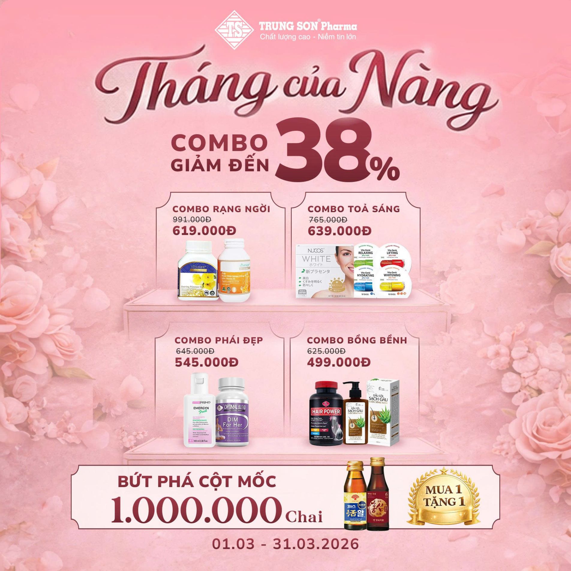 Thực phẩm chức năng giảm đến 49%