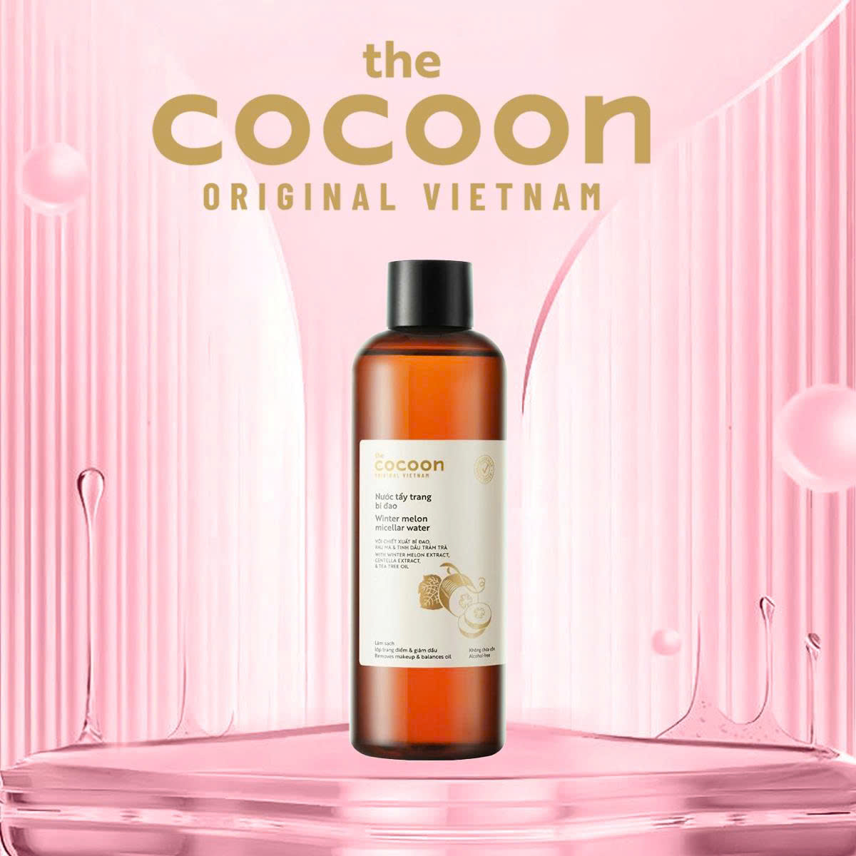 Nước tẩy trang bí đao cocoon