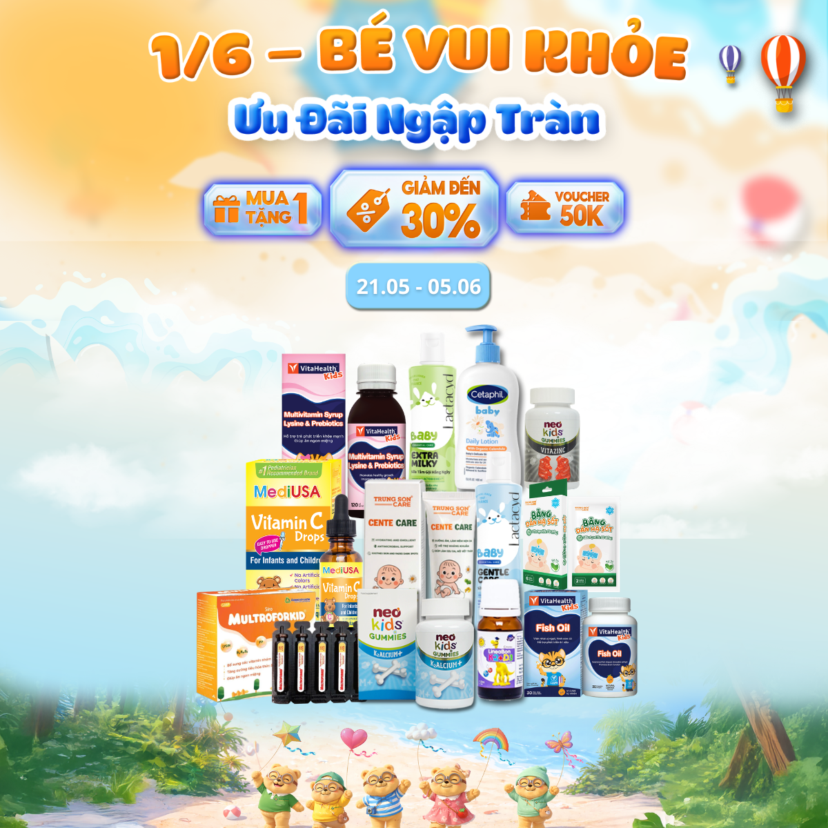 Thực phẩm chức năng giảm đến 50%