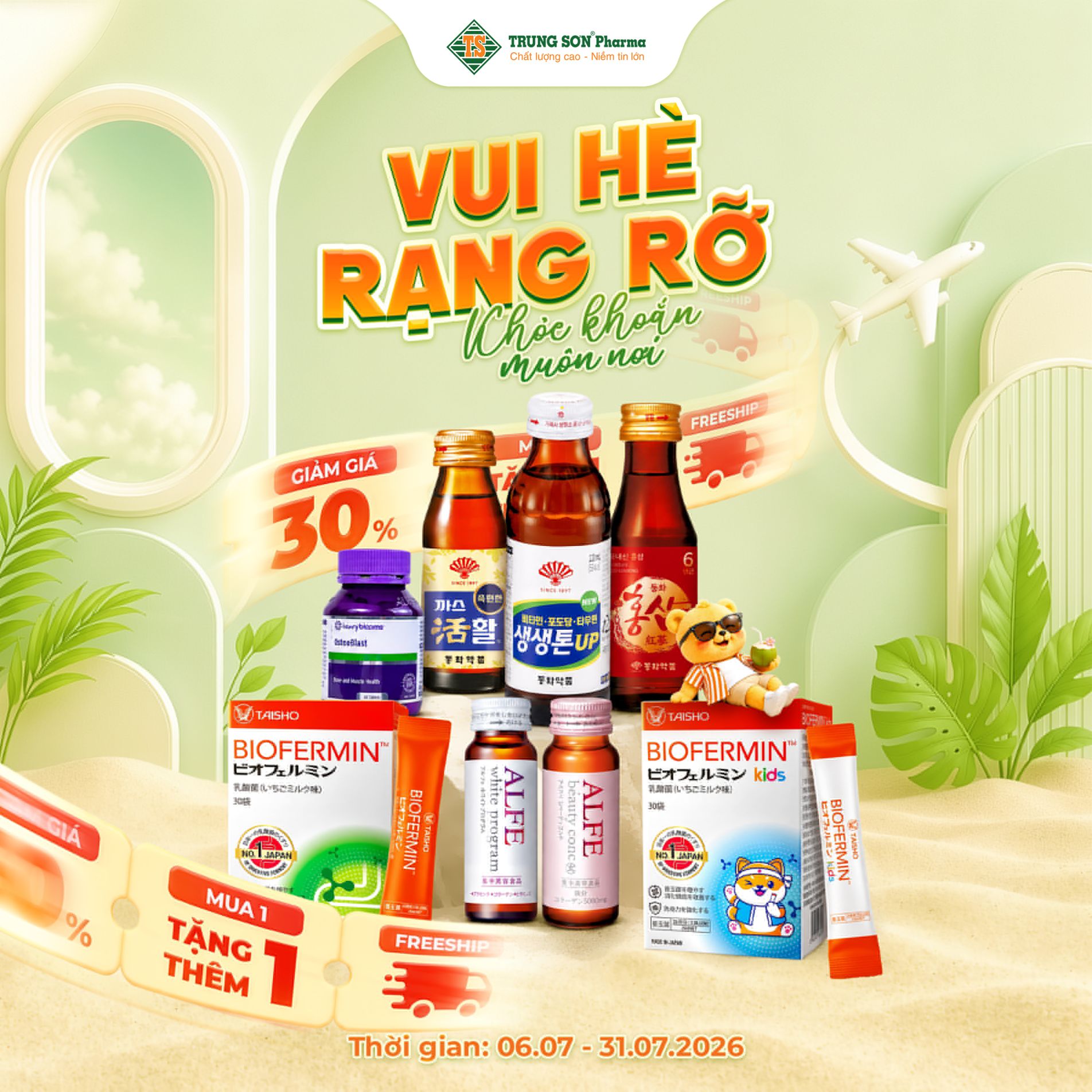 Khuyến mãi tháng 7 giảm đến 30%