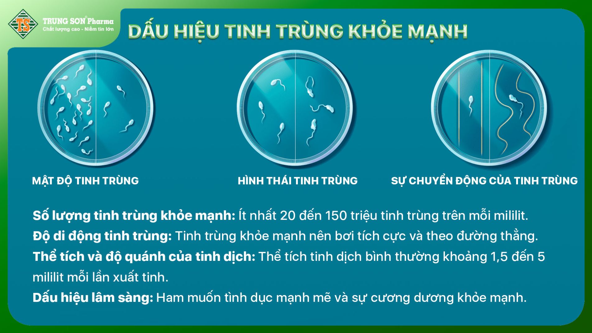 (Các dấu hiệu của tinh trùng khỏe mạnh, giúp bạn biết cách cải thiện)