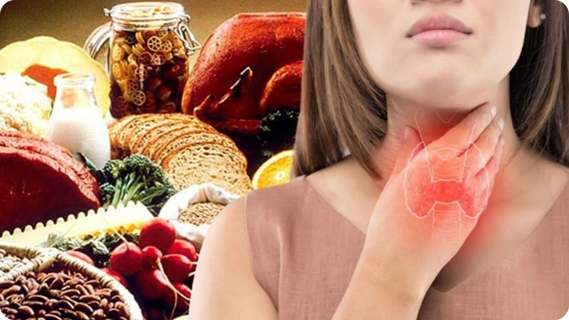 Thực phẩm giàu i-ốt để phòng ngừa bướu cổ.