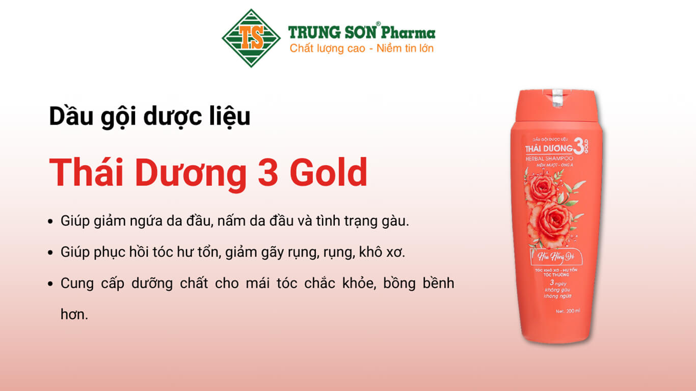 dầu gội dược liệu thái dương 3 gold