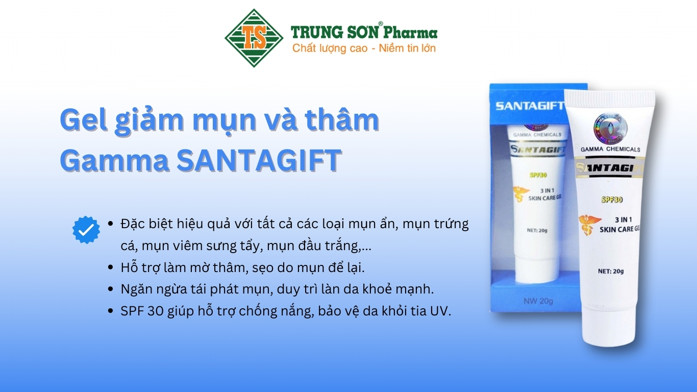 Gel giảm mụn và thâm SANTAGIFT