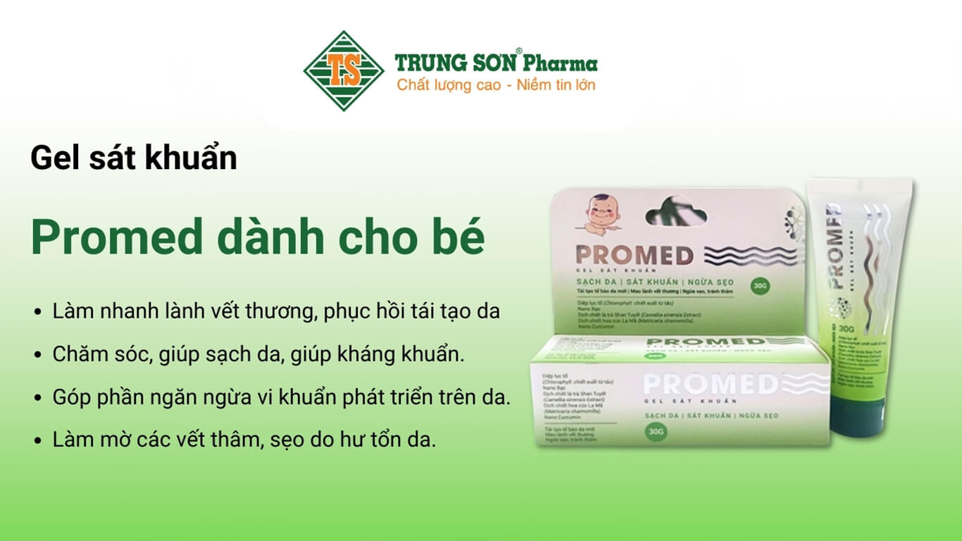 Gel sát khuẩn Promed cho bé