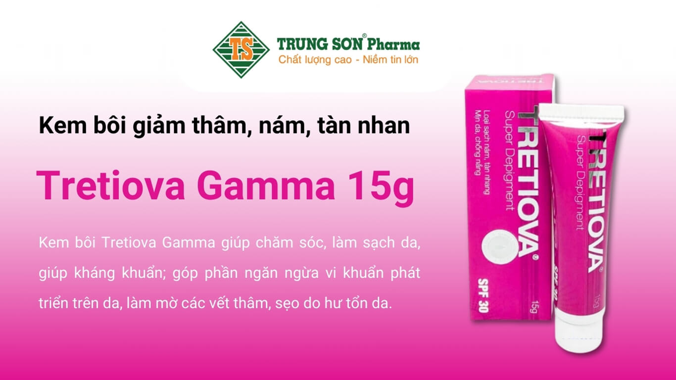 Kem bôi Tretiova Gamma giảm thâm nám tàn nhan