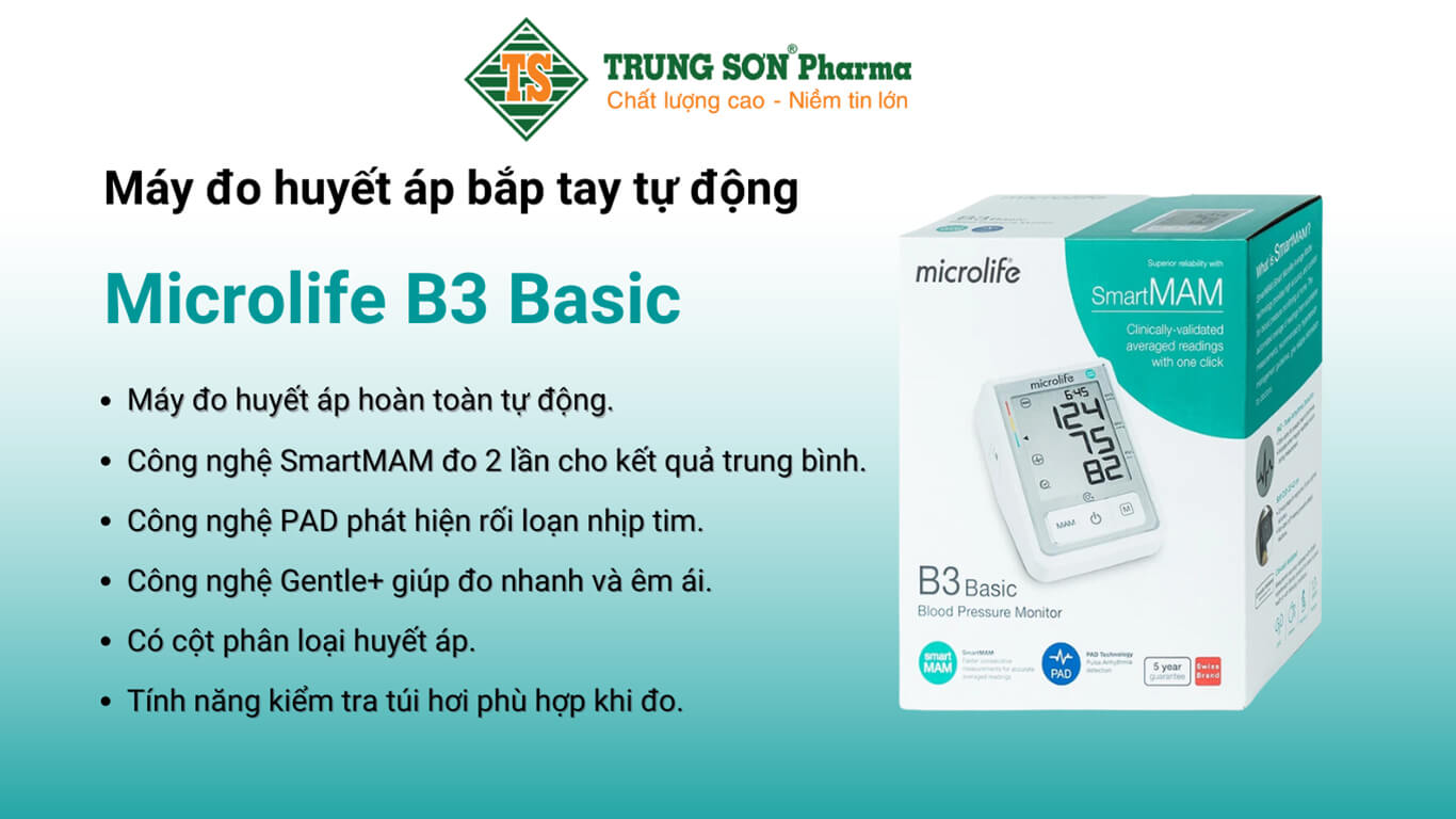 Máy đo huyết áp Microlife B3 Basic