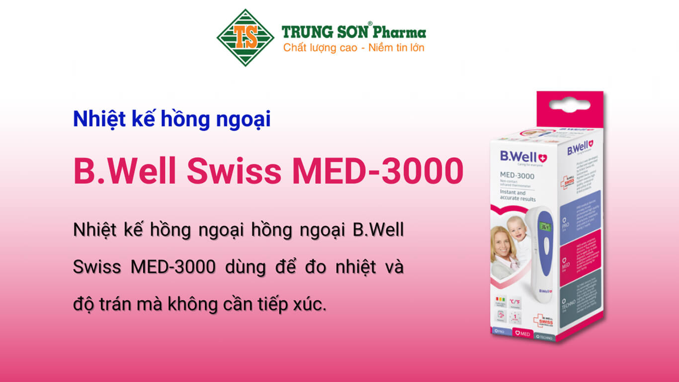 Nhiệt kế hồng ngoại hồng ngoại B.Well Swiss MED-3000