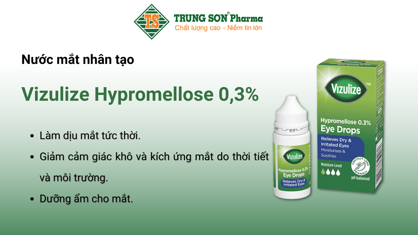 Nước mắt nhân tạo Vizulize Hypromellose 0.3%