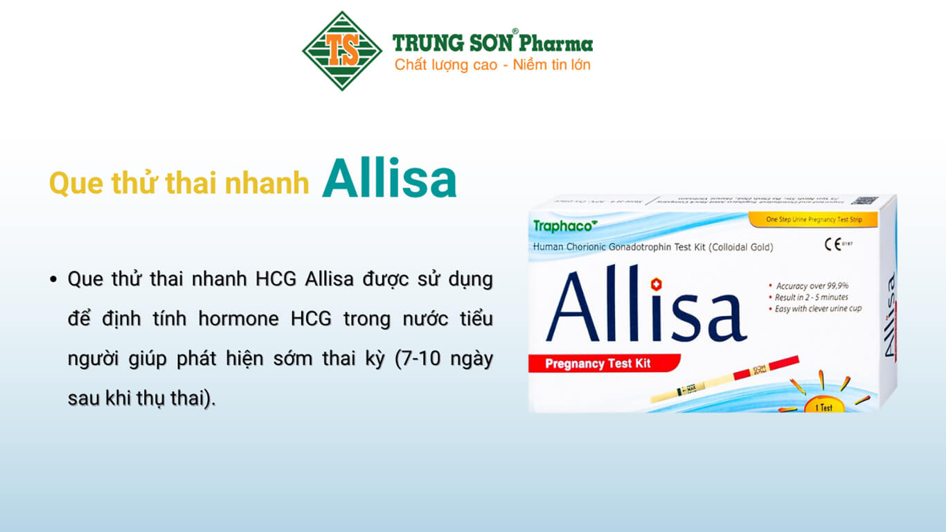 Que thử thai nhanh HCC Allisa