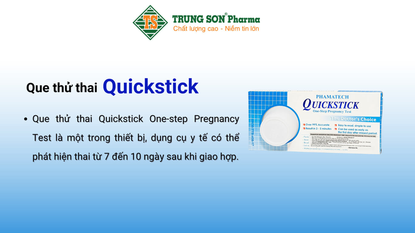 Que thử thai Quickstick