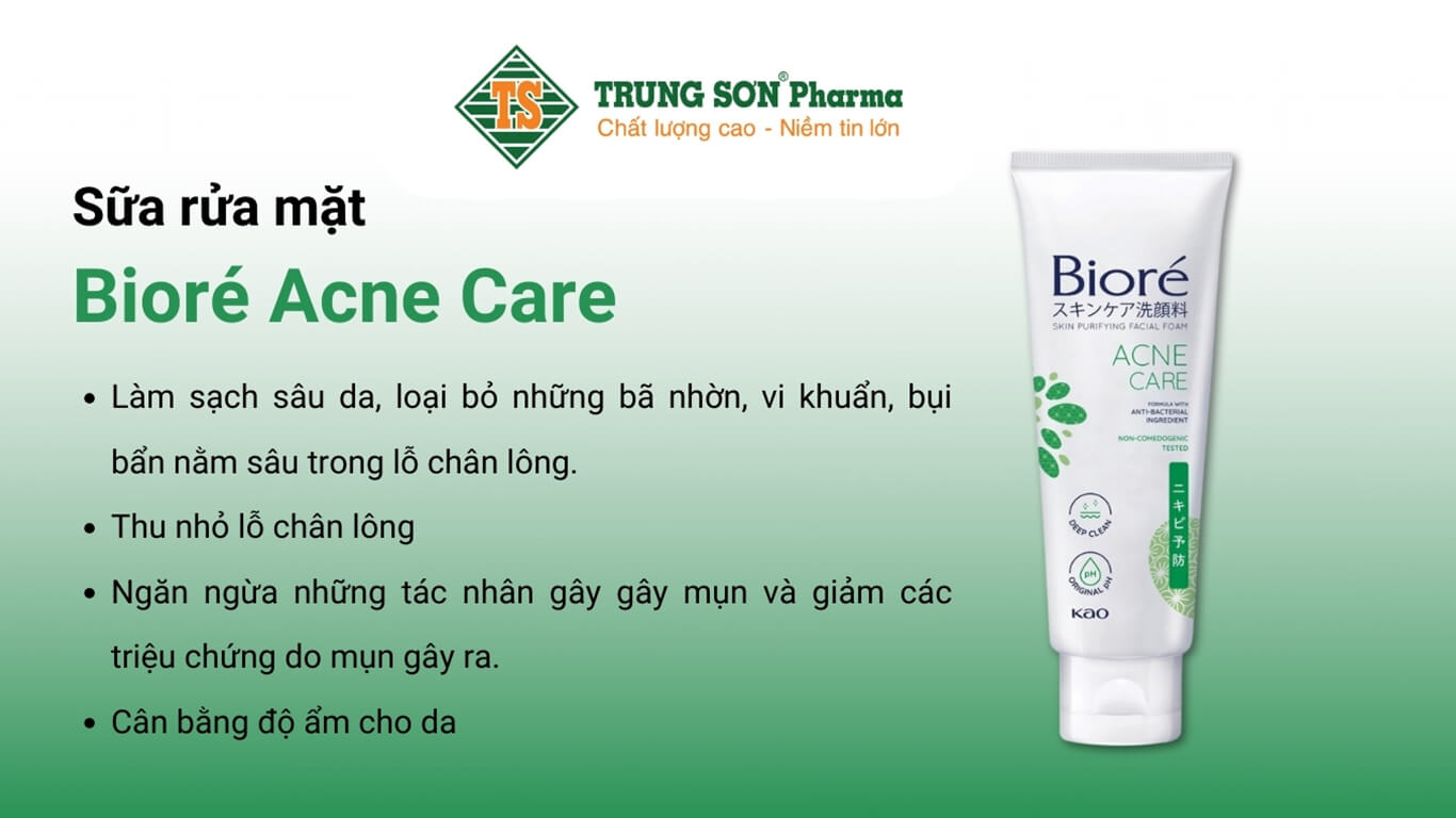 Sữa rửa mặt Biore Acne Care