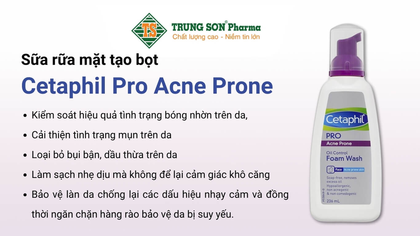 sữa rửa mặt tạo bọt Cetaphil Pro Acne Prone