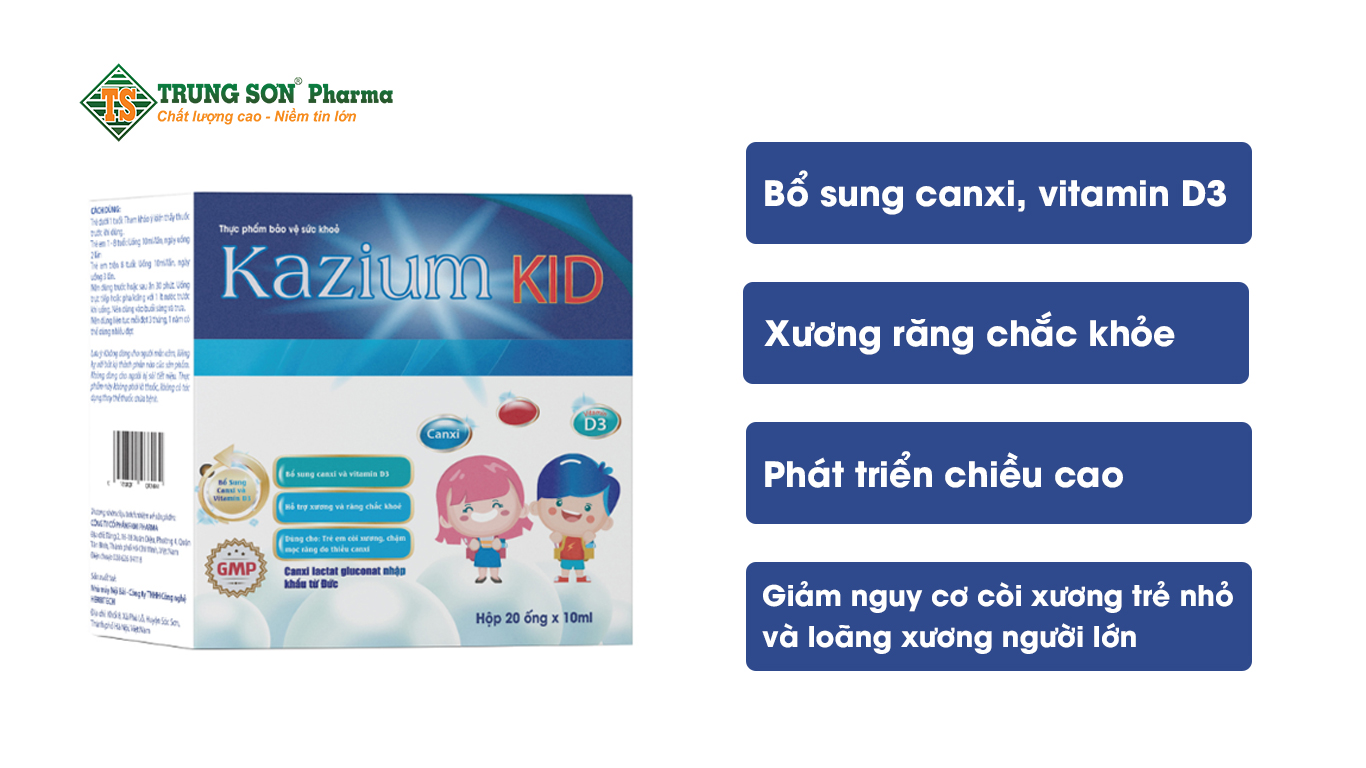 Thực phẩm bảo vệ sức khoẻ Kazium Kid