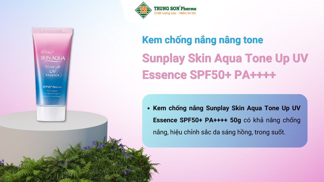 Kem chống nắng Sunplay Skin Aqua Tone Up UV Essence SPF50+ PA++++